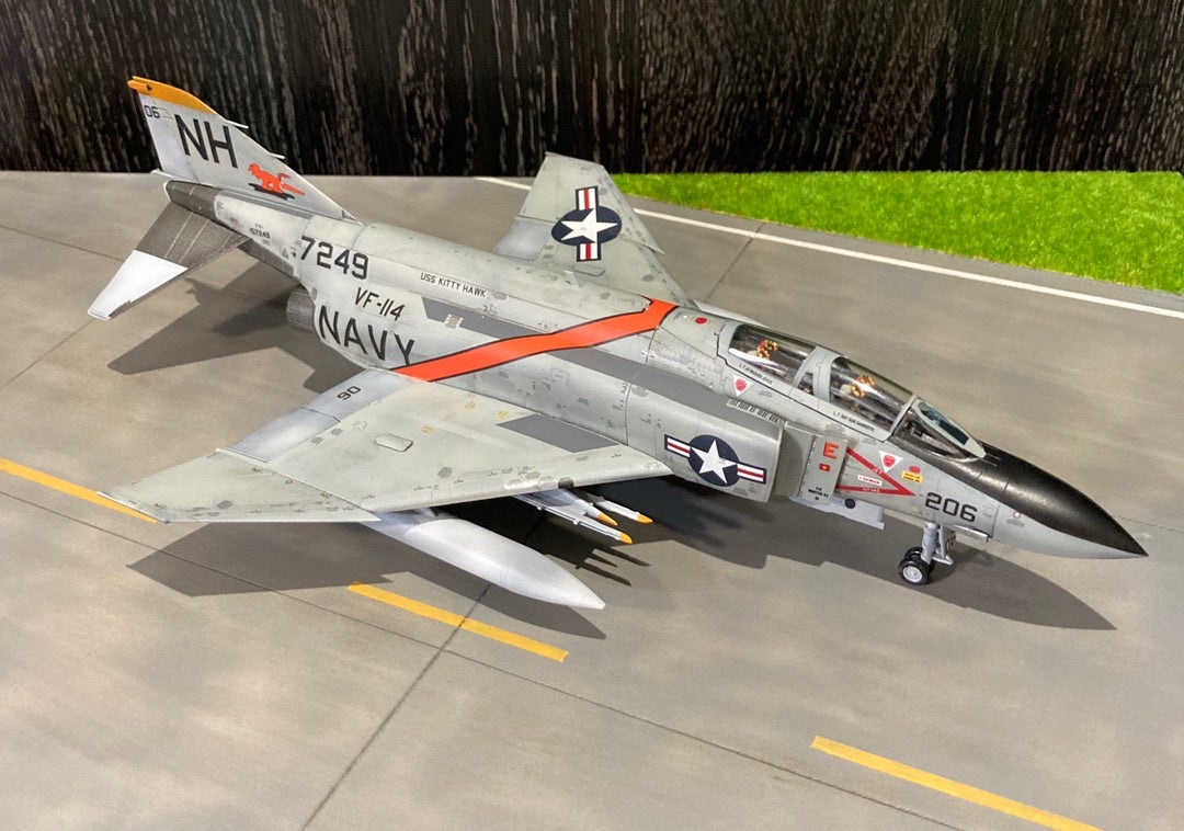 ファインモールド1/72「F-4J ファントムⅡ」完成 | たけざくのプラモ