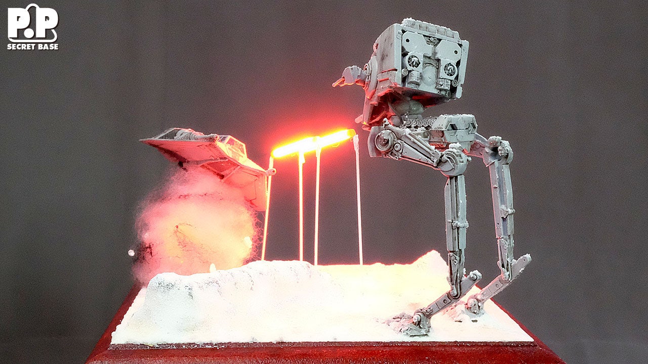 完成！】AT-ST & スノースピーダー 《ジオラマ 》STAR WARS | スター