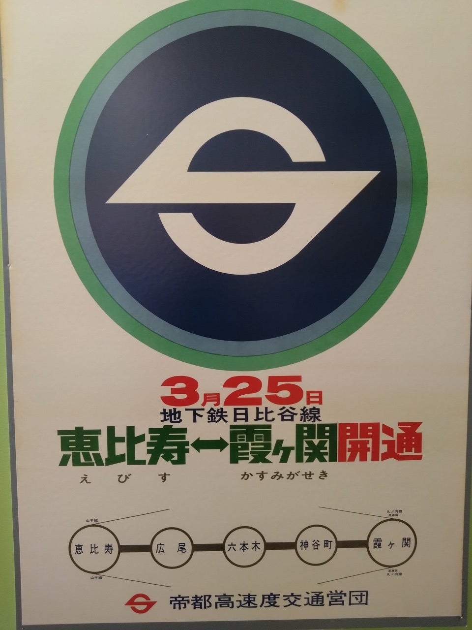 懐かしの営団地下鉄Sマーク展＠地下鉄博物館 | てるみん