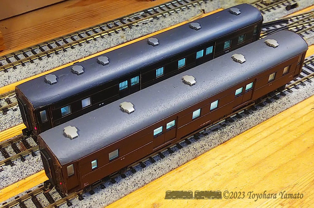 FUJI フジモデル マニ36 丸屋根 オハ35改造(A) HOゲージ 鉄道模型 現状