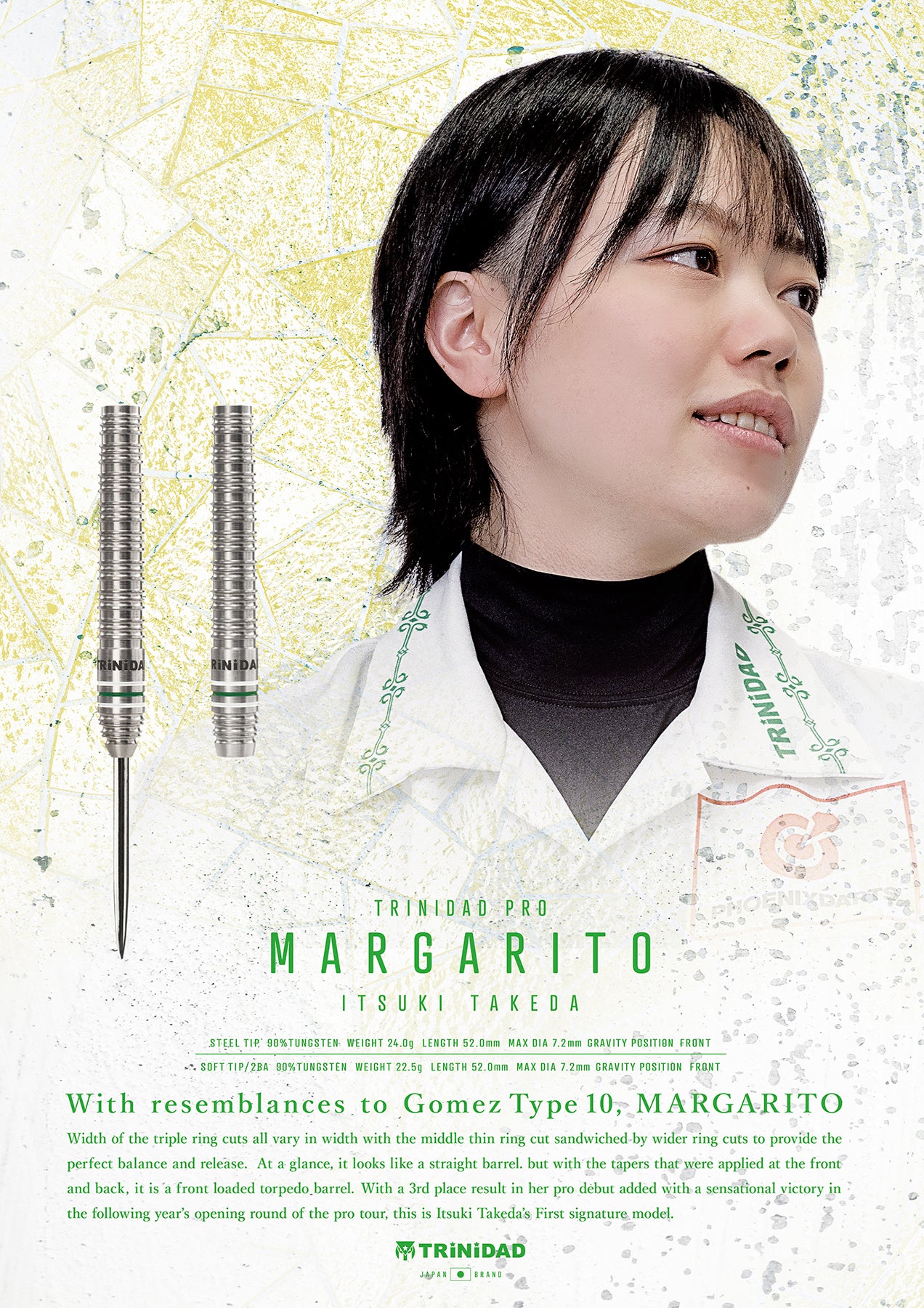 新商品詳細】武田 樹 TRiNiDAD PRO MARGARITO | TRiNiDADの舞台裏