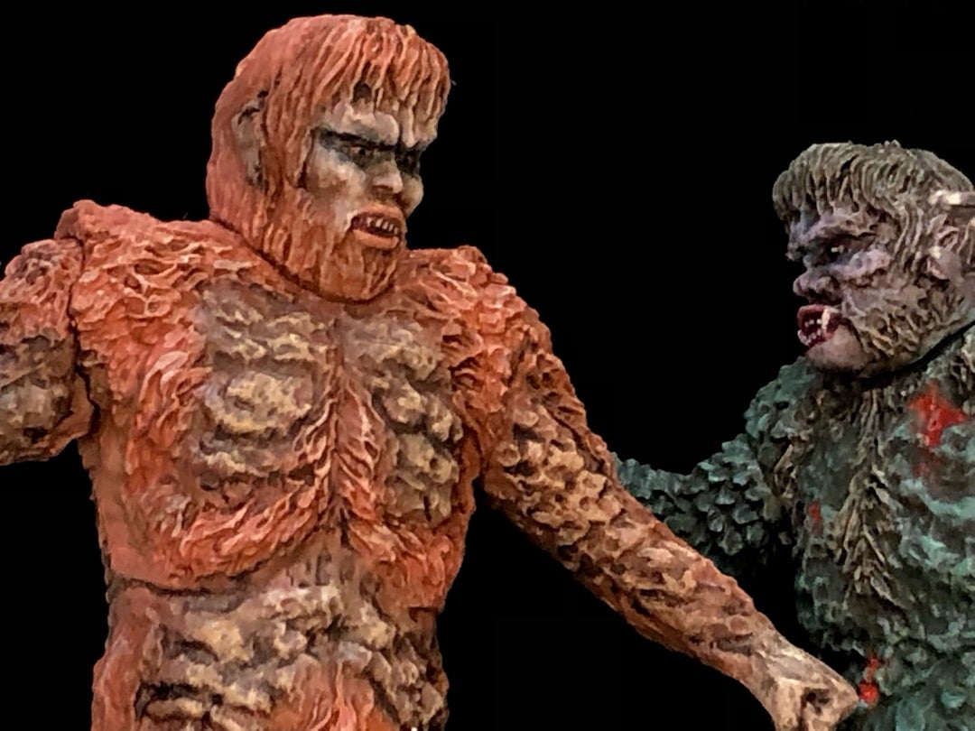 リペイント サンダ HG東宝怪獣 サンダ対ガイラ | メイクアップ