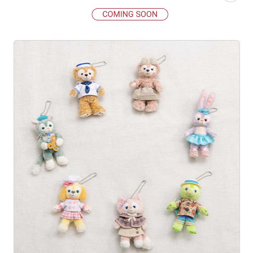 4月1日販売【ダッフィー&シェリーメイ】ぬいぐるみバッジが