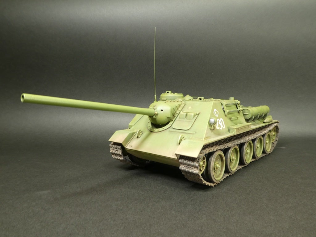 タミヤ 1/25 SU-100 ソビエト襲撃砲戦車ジューコフ（その10＜完成