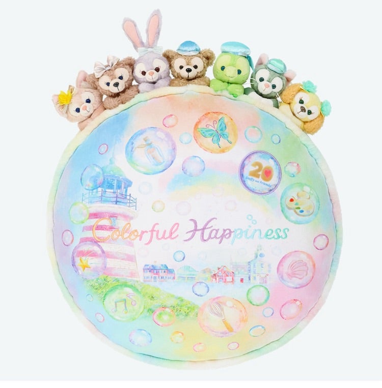 ついにパークも品切れ！ダッフィー カラフルハピネスのクッション