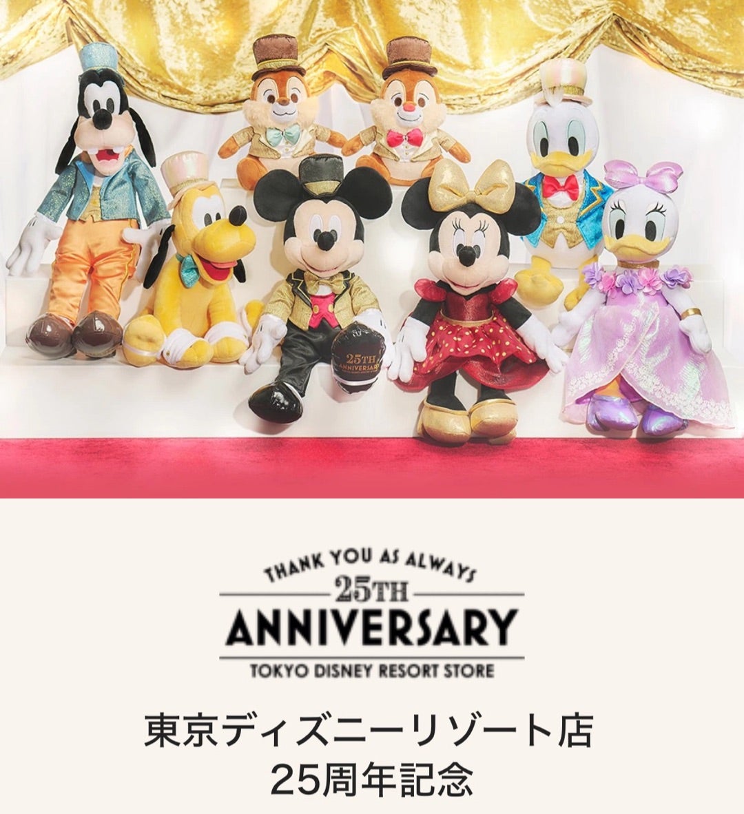 ディズニーストア東京ディズニーリゾート店25周年のグッズ | ちぃ