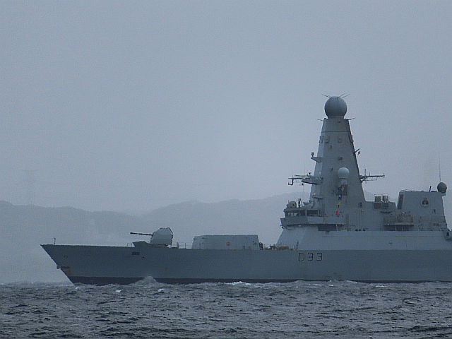 イギリス海軍 デアリング級(45型)駆逐艦「ドーントレス」寄港！！ ー