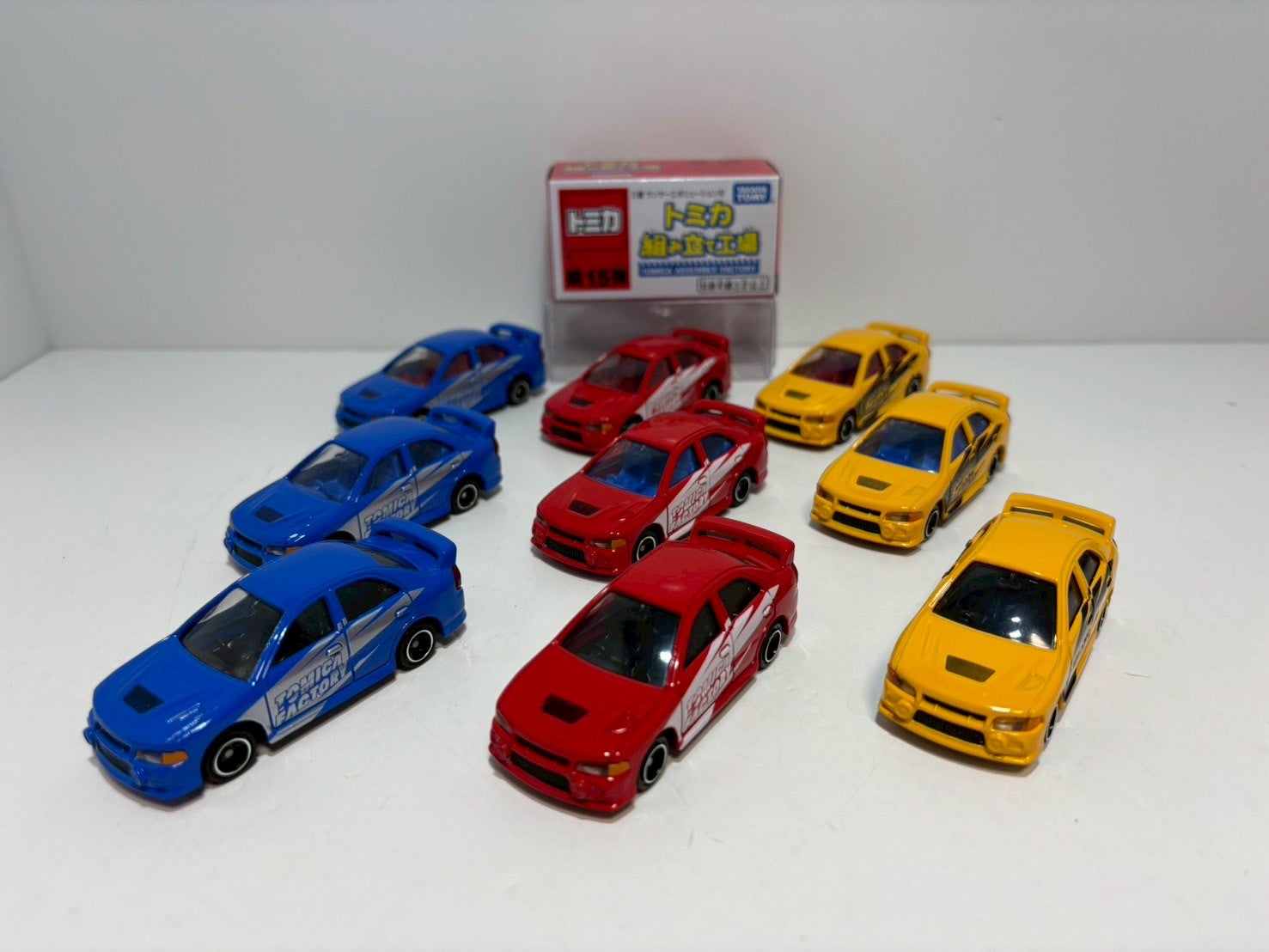 トミカ組み立て工場 第15弾 三菱 ランサーエボリューションⅣ 青ボディ