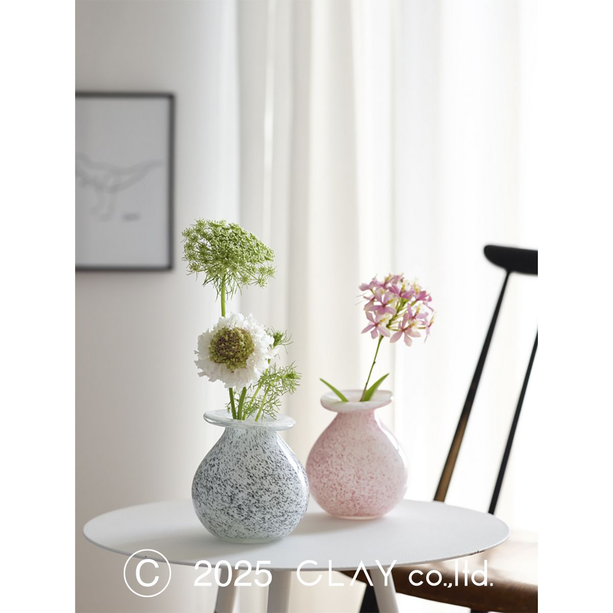 クレイ/tarro_10.5φ12.5H MARBLE PINK/777-646-150 - 花材通販はなどん