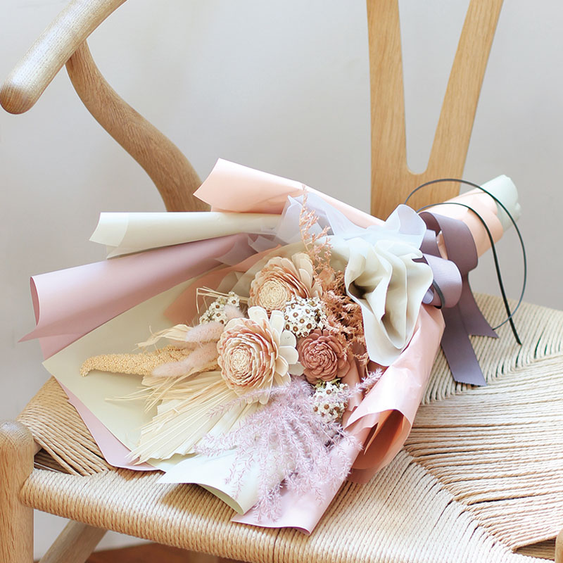 青山リボン/マットカラーズ 650mm×20 ライムグリーン/8676-607 - 花材