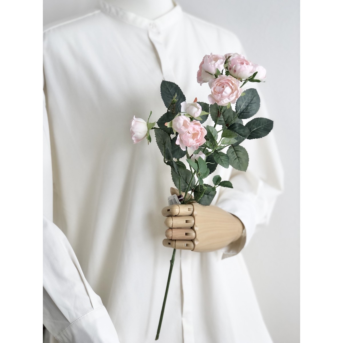 造花】アスカ/ミニローズ×11 ライトピンク/A-36035-13 - 花材通販は