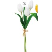 造花】アスカ/チューリップバンチ ホワイト/A-34716-1 - 花材通販は