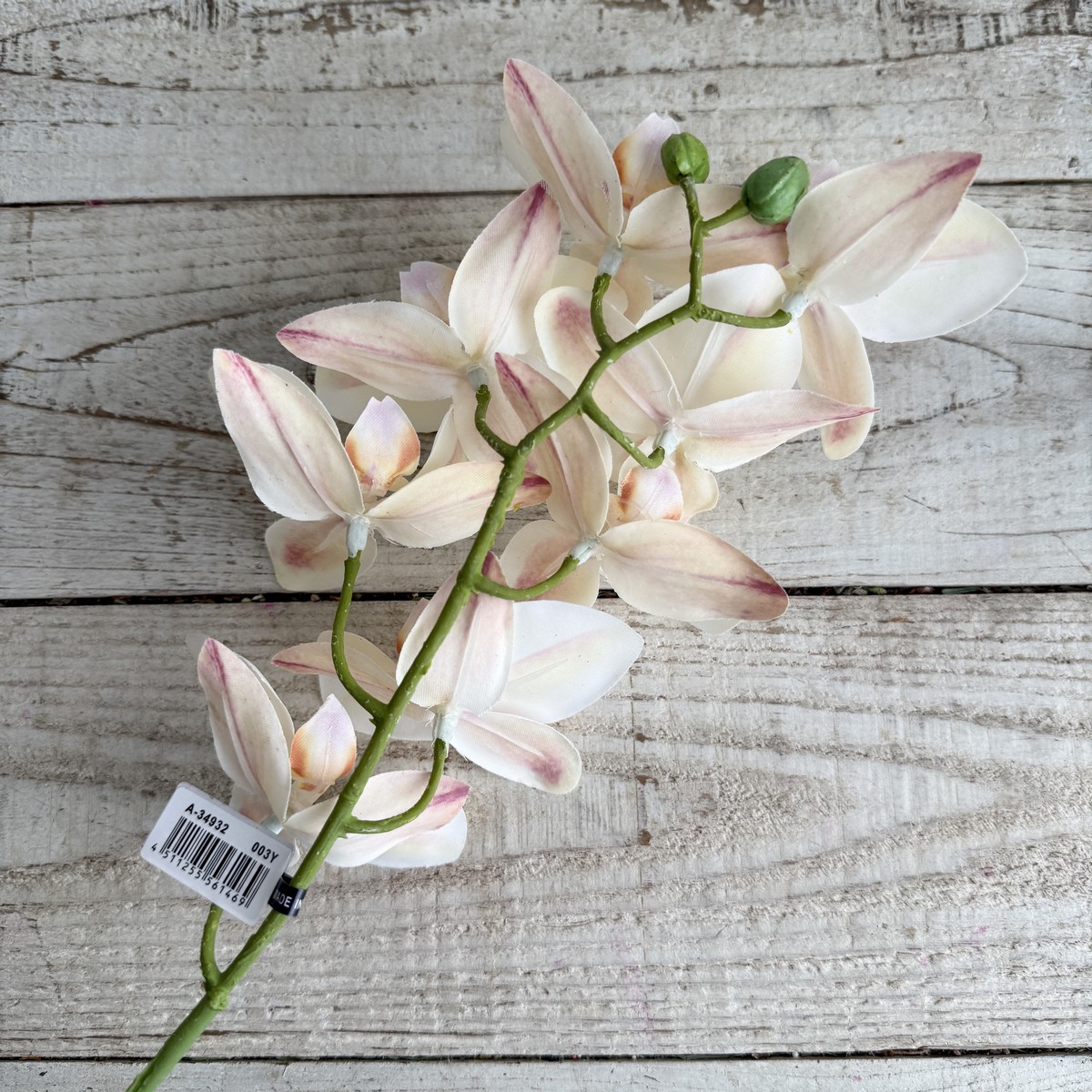 即日☆【造花】アスカ/コチョウラン×8 つぼみ×2 ピンクイエロー/A