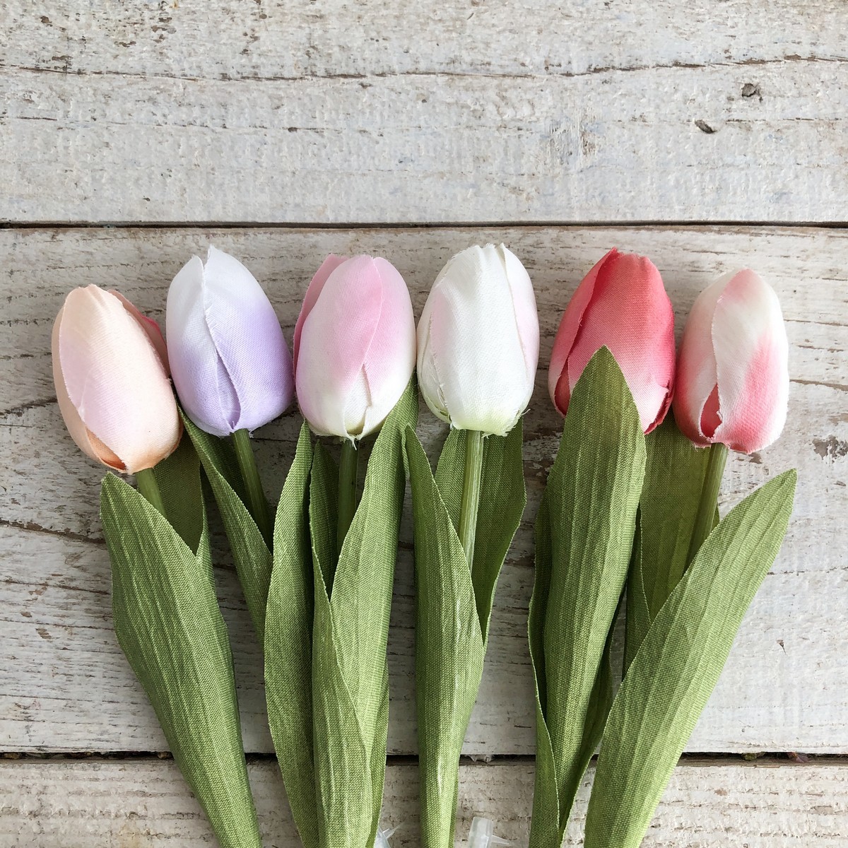 造花】アスカ/ミニチューリップ ホワイトピンク/A-35051-1P - 花材通販