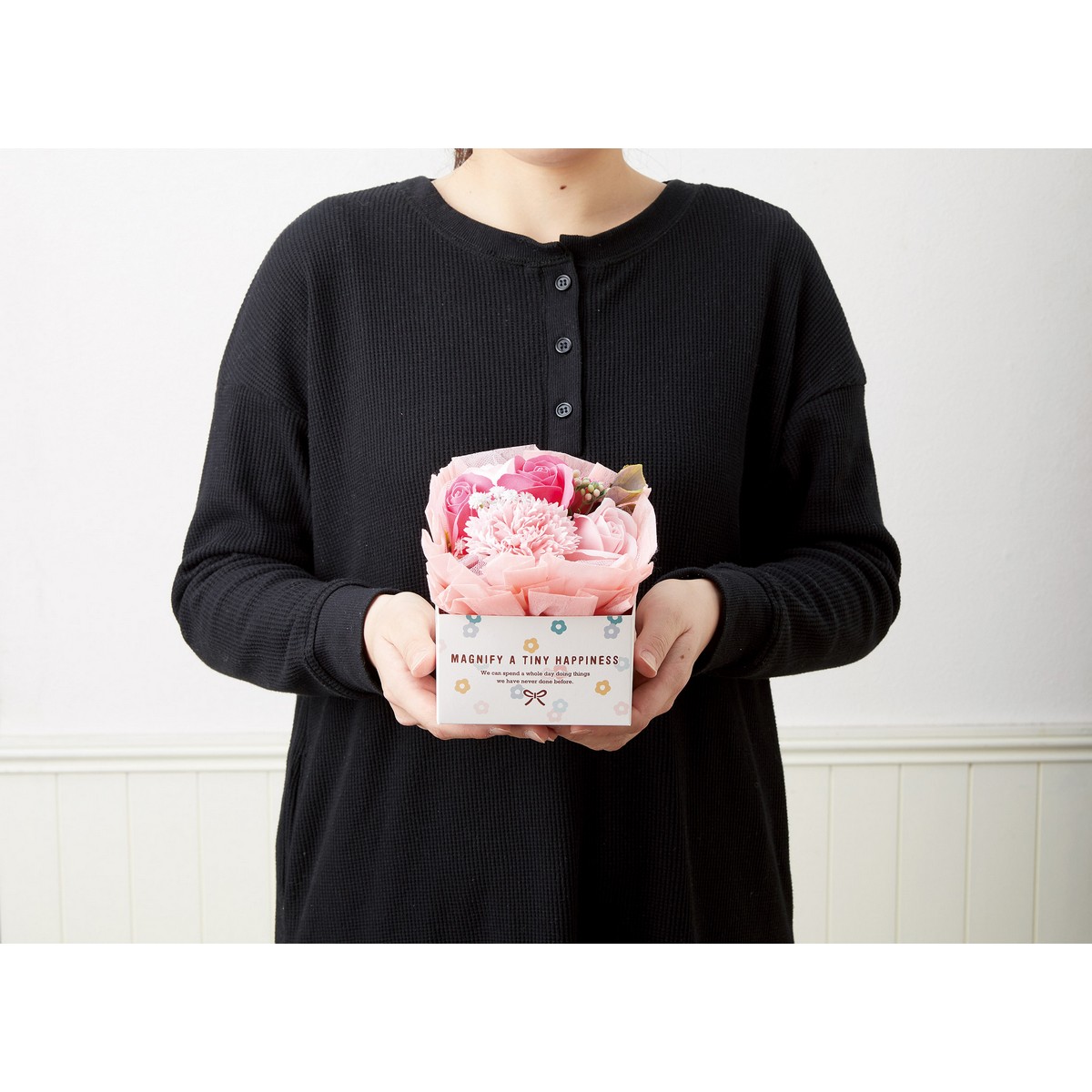 ソープフラワー】松野ホビー/ミニブーケハピネスボックス ピンク/GM