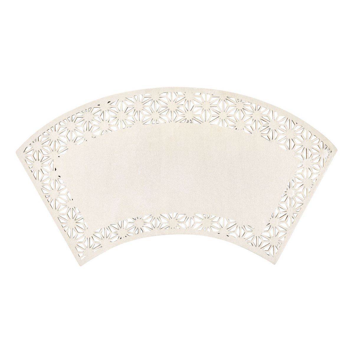 即日☆麻の葉扇プレート #1 ホワイト/ZE009050-001 - 花材通販はなどん