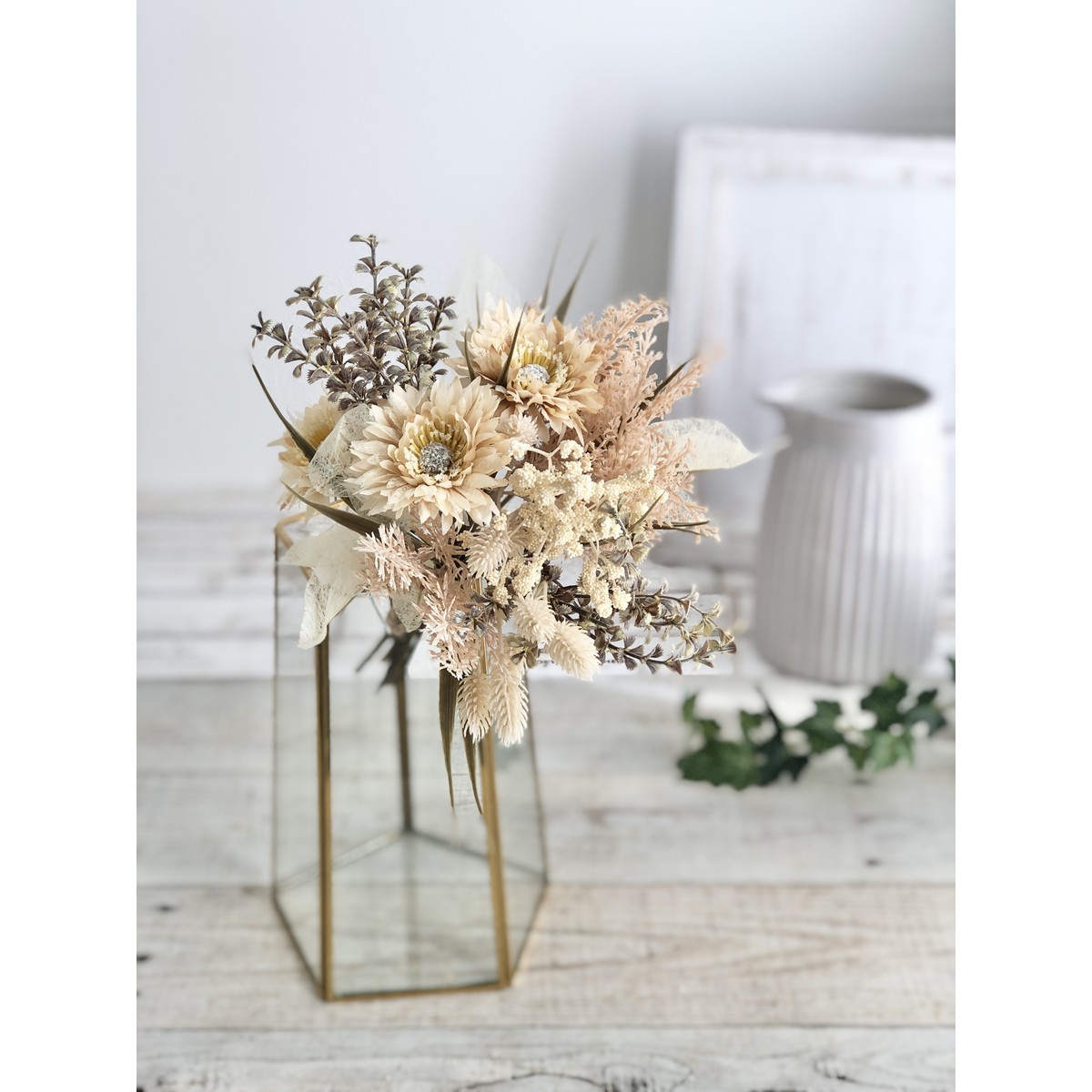 即日☆【造花】MAGIQ東京堂/マルグリーミックスブーケ #13 BE/YL