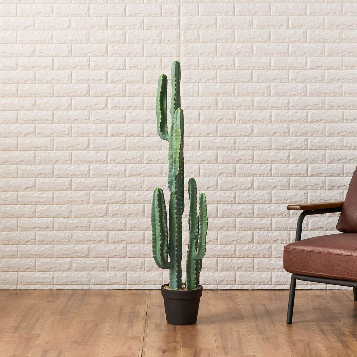 直送】【人工観葉植物】東京堂/☆AX☆柱サボテンポット GREEN グリーン