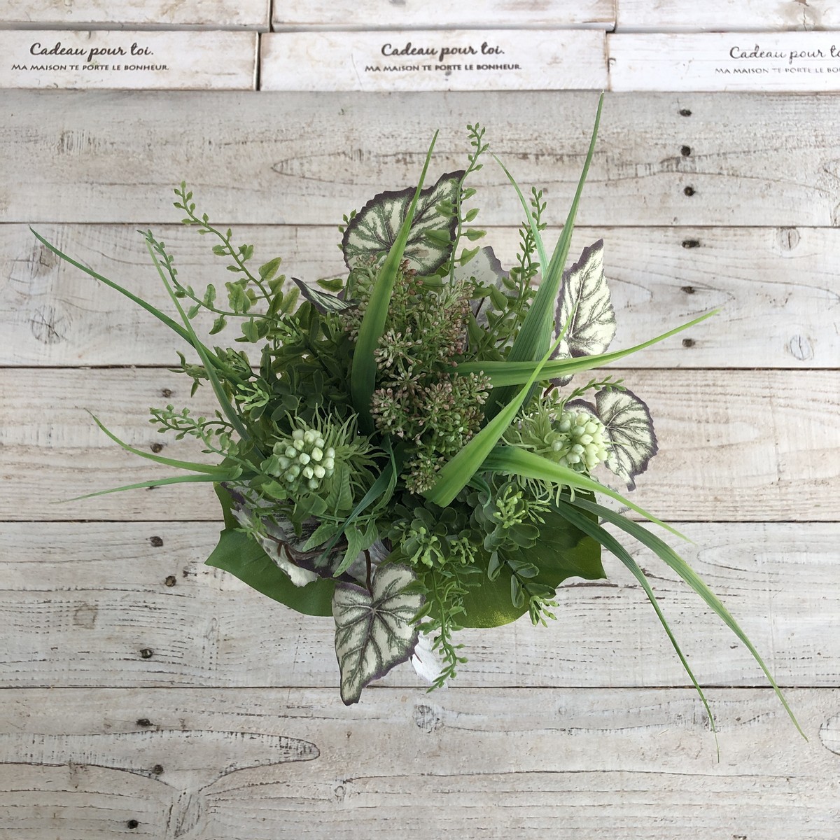 即日☆【造花】MAGIQ東京堂/フレッシュグリーンブーケ #17 PP/GR