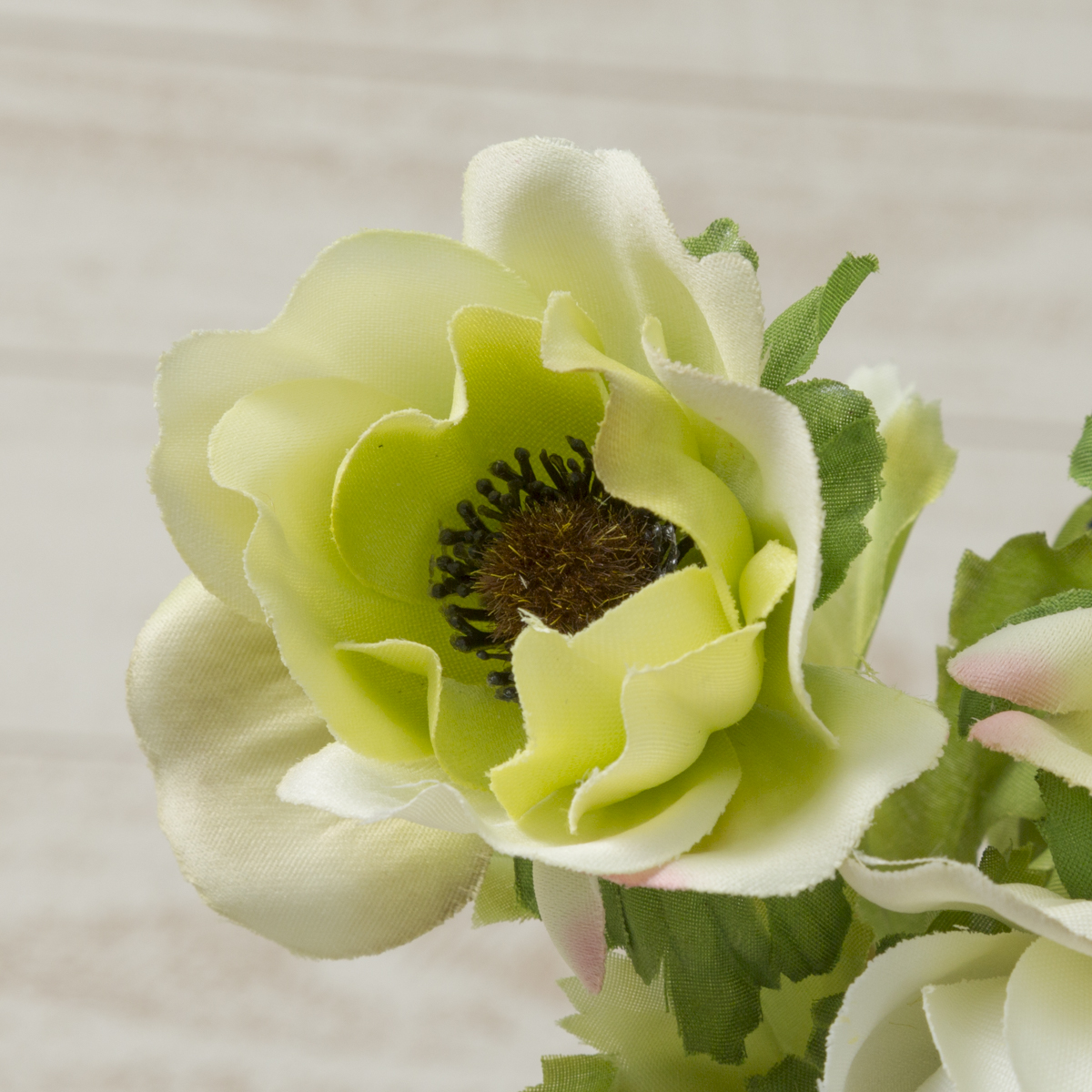 即日☆【造花】YDM/アネモネバンドル グリーンホワイト/FB2322-G/W