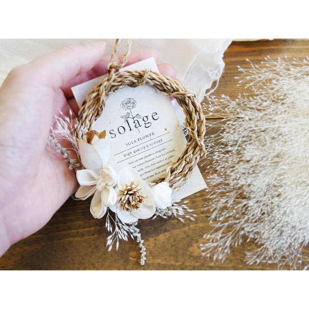 ハンドメイドフラワー】solage/手のひらサイズミニリースキット