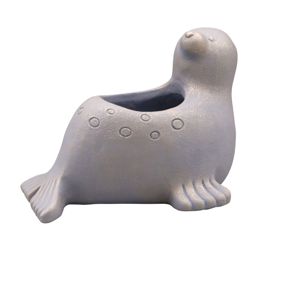 DELLKI/プラヤポット アザラシ L-GY/KL60GY - 花材通販はなどんやアソシエ