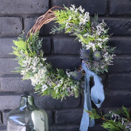 生花】はなどんやキット /サマーコニファーのナチュラル森林浴リース