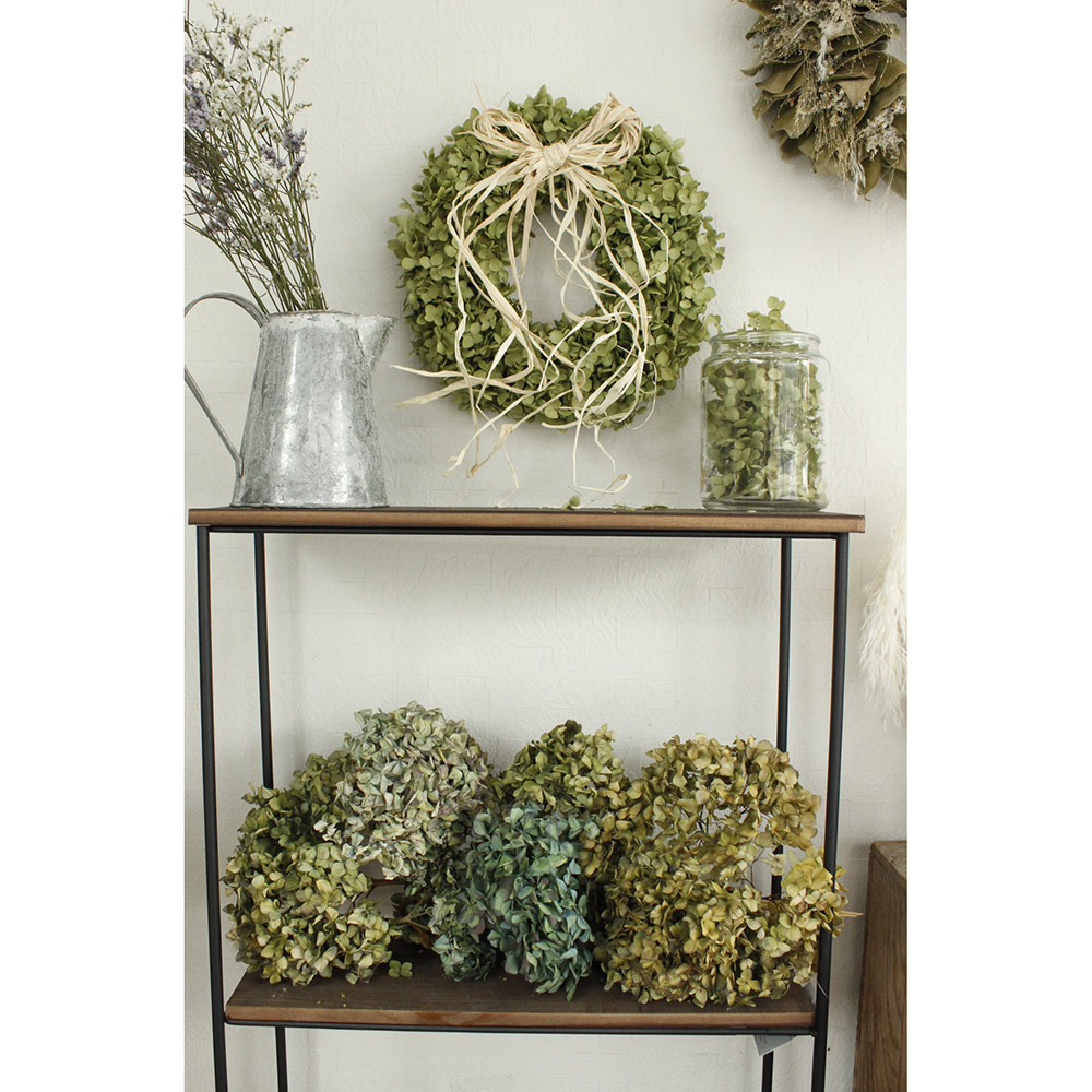 生花】はなどんやキット/紫陽花アナベルのシンプルリース - 花材通販は