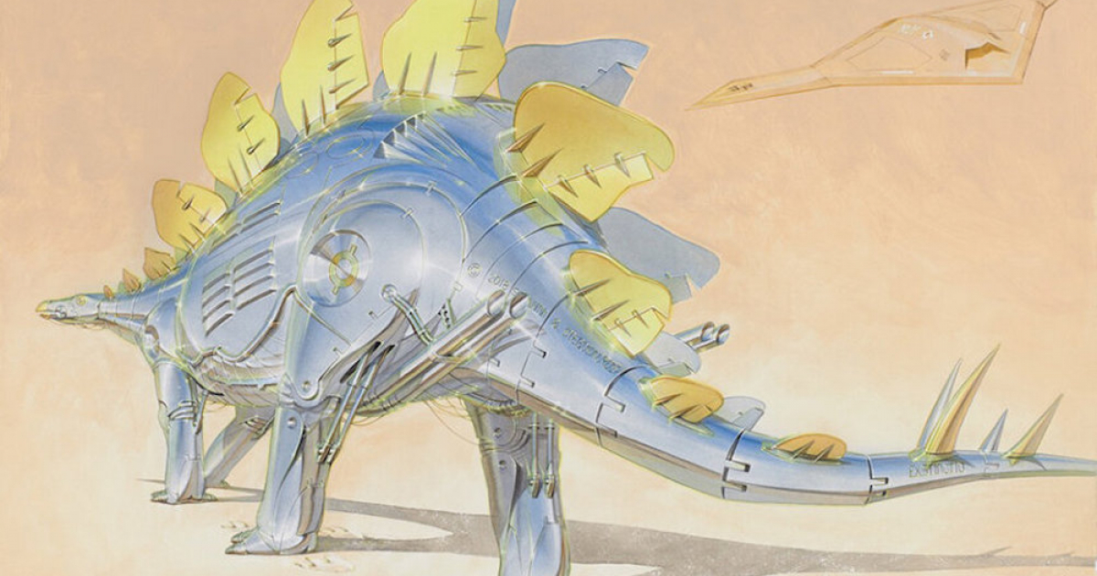 空山基の描く恐竜のロボットに注目。新作個展「Dinosauria」、渋谷