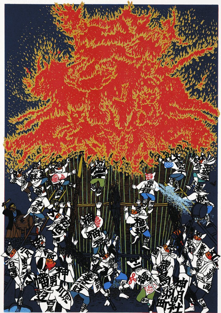 愛知の祭り」海渡る躍動 西尾の画家・斎藤吾朗さんがNYで個展：中日新聞Web