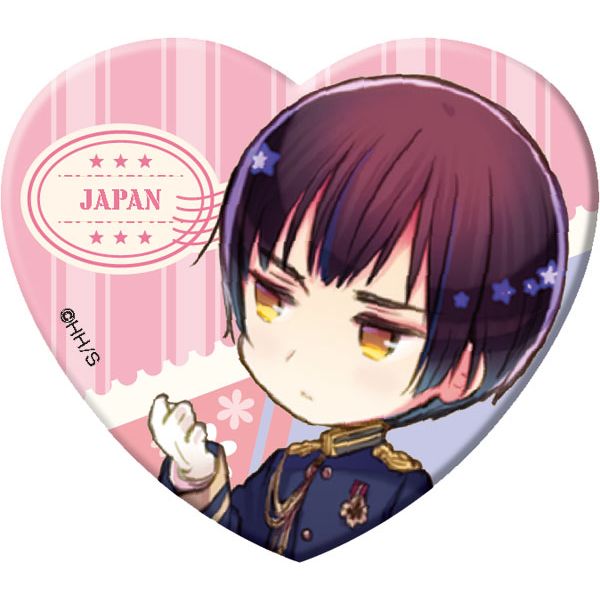 アパレル: ヘタリア World☆Stars ハート型ラメアクリルバッジ Vol.2