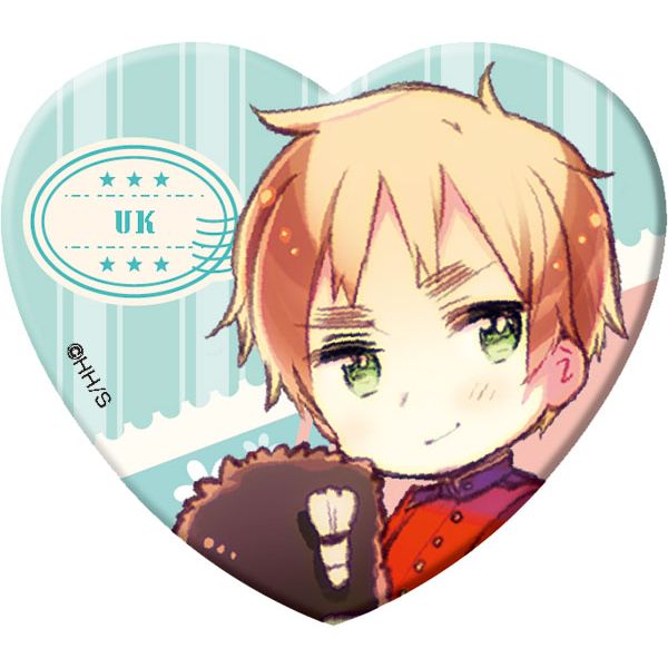アパレル: ヘタリア World☆Stars ハート型ラメアクリルバッジ Vol.1