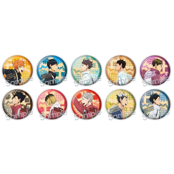 グッズ: ハイキュー!! カラパレ 登校 缶バッジ 【1BOX】: タカラトミー