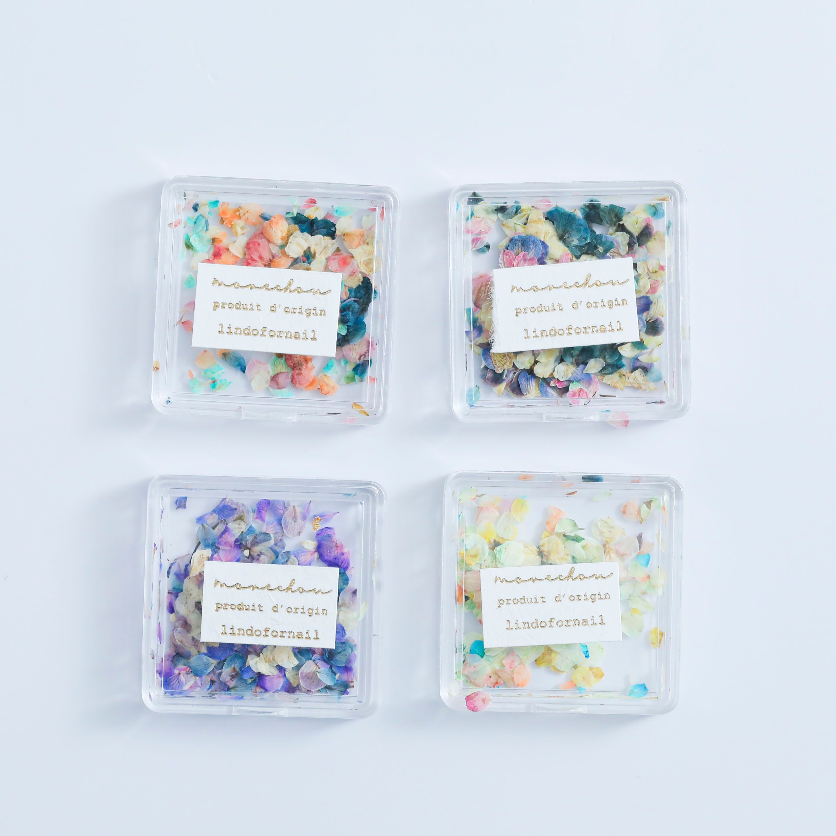 ドライフラワー 花びら MIX 封入 四角ケース入り 4種類 | クロッチャ