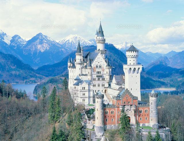 ノイシュヴァンシュタイン城[22678000227]の写真・イラスト素材