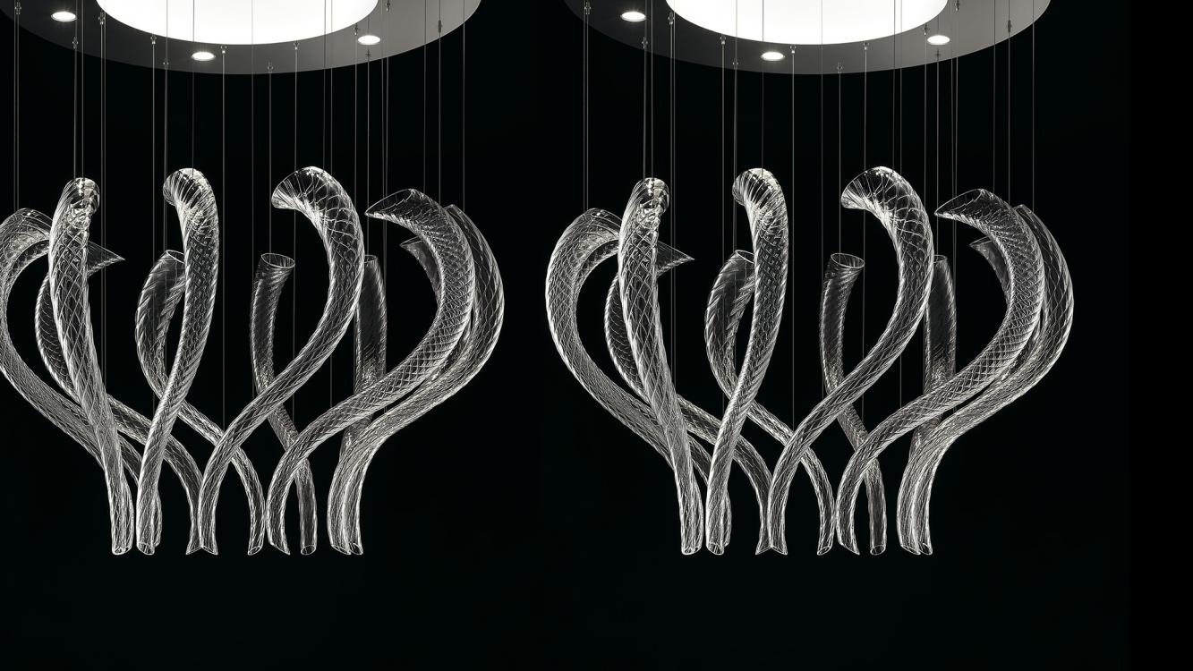 Swing | Murano blown glass suspension lamps | Barovier&Toso