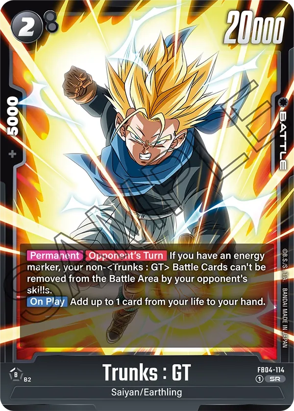 FB04-114 Trunks : GT Dragon Ball Super Card Game Fusion World Card