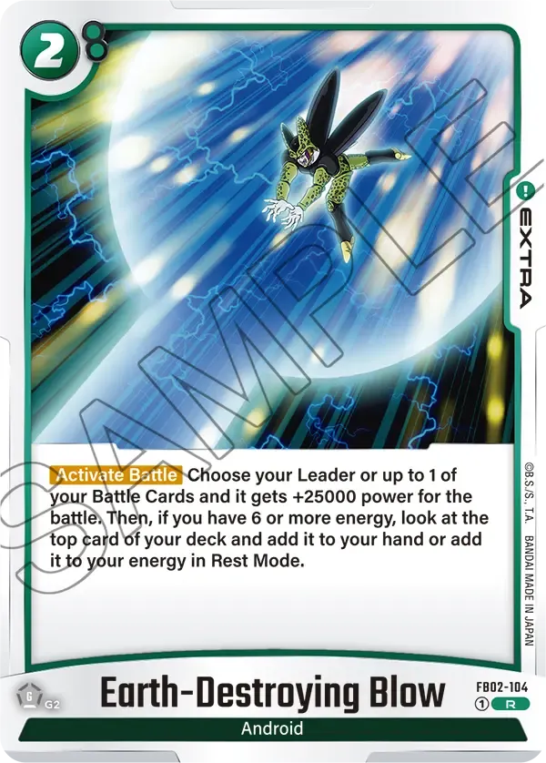 FB02-104 Earth-Destroying Blow Dragon Ball Super Card Game Fusion