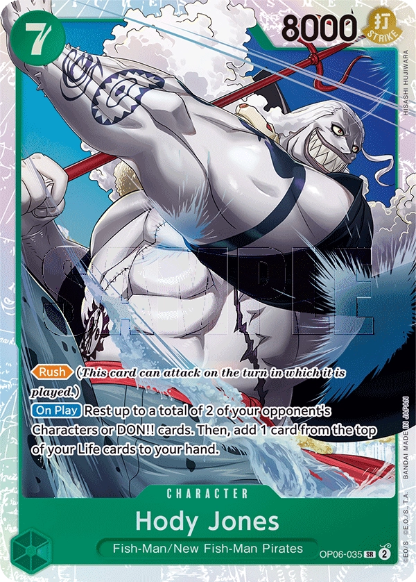 OP06-035_p1 Hody Jones (Parallel) One Piece Card Game Card | One