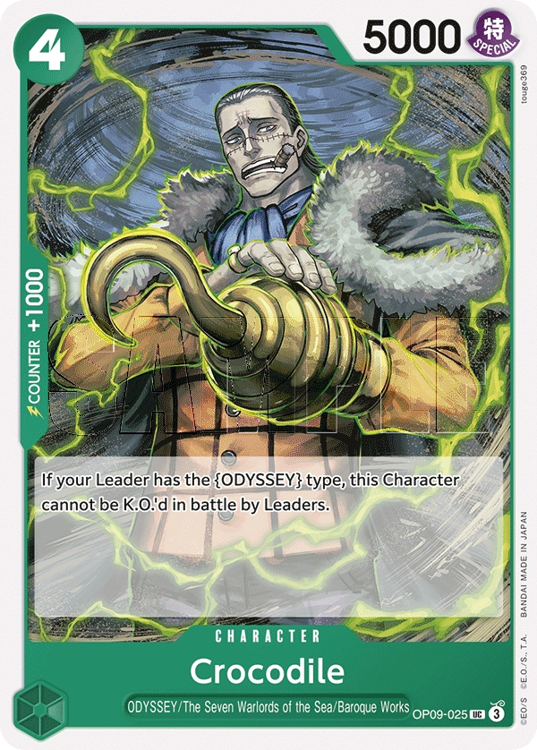 P-082_p1 Crocodile One Piece Card Game Card | One Piece Card Game