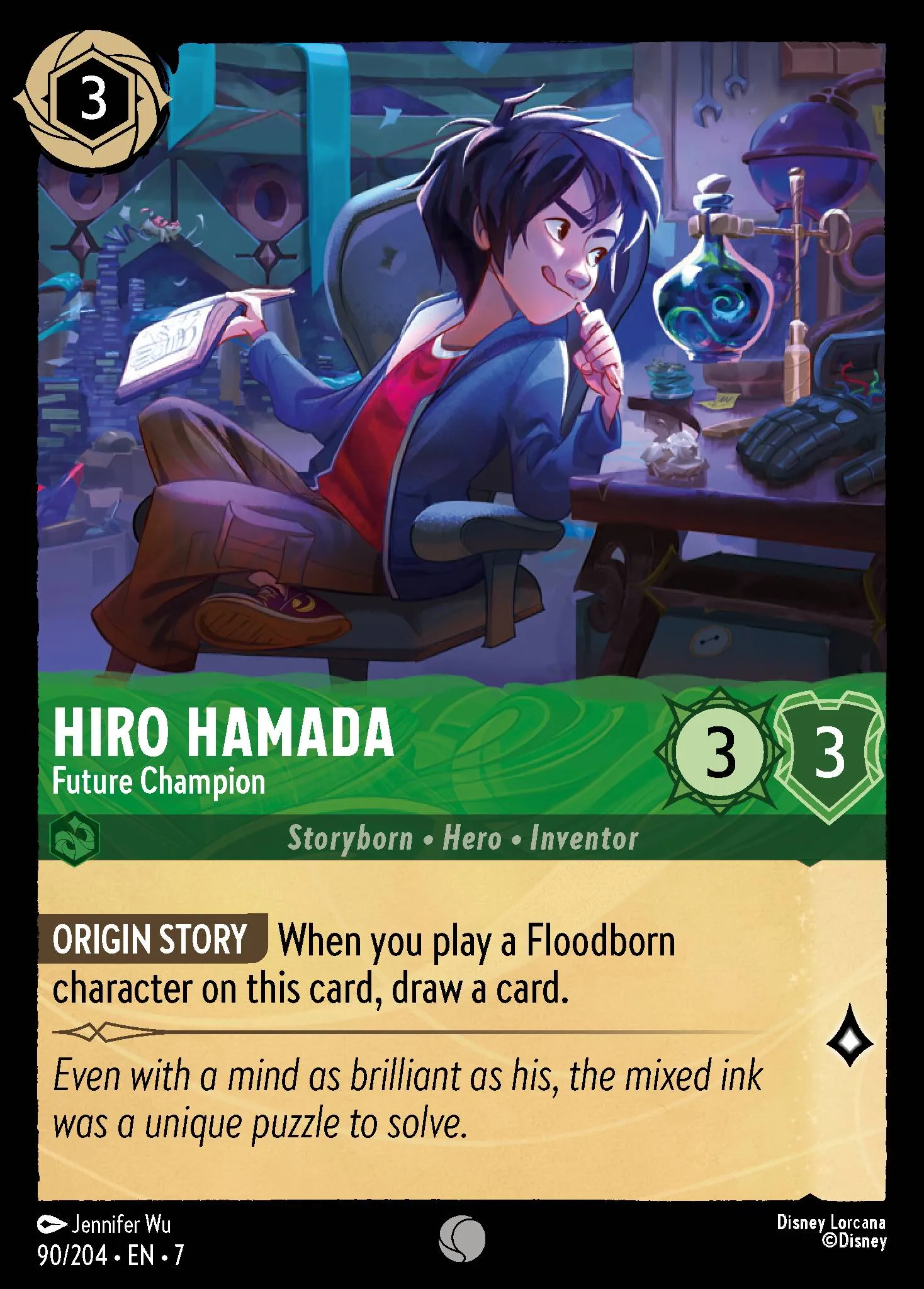 007-096 Hiro Hamada - Armor Designer Lorcana Card | Disney Lorcana
