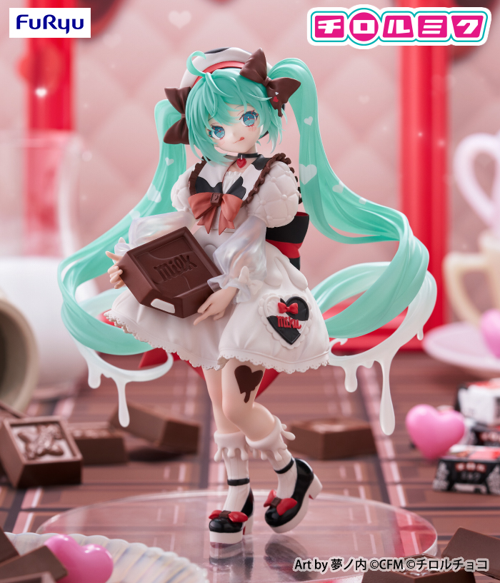 初音ミク×チロルチョコのコラボ「チロルミク」を記念したプライズが