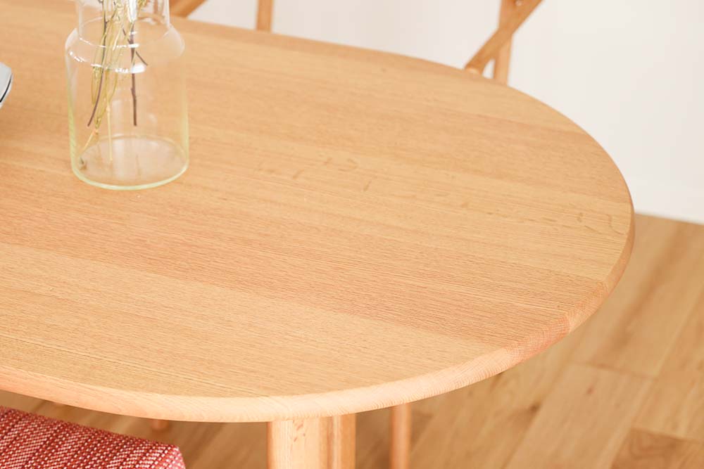 NEO TABLE 楕円形 2本脚 | 【公式】飛騨の家具『株式会社シラカワ』