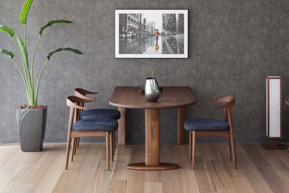 NEO TABLE ロケット形 3本脚 | 【公式】飛騨の家具『株式会社シラカワ』