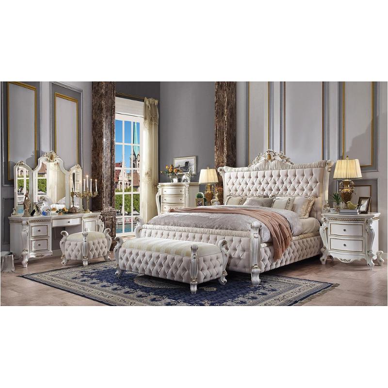 27874ck-hb Acme Furniture California King Bed - Antique Pearl