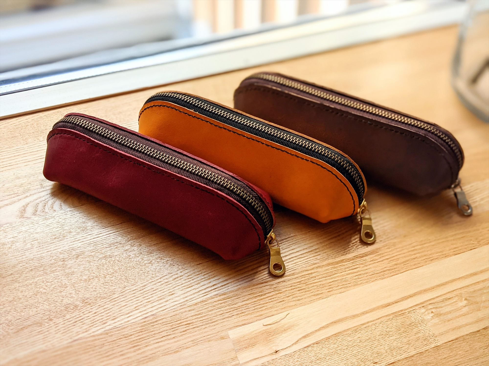 おうちでレザークラフト体験「ペンケース製作キット」作業スペースさえ