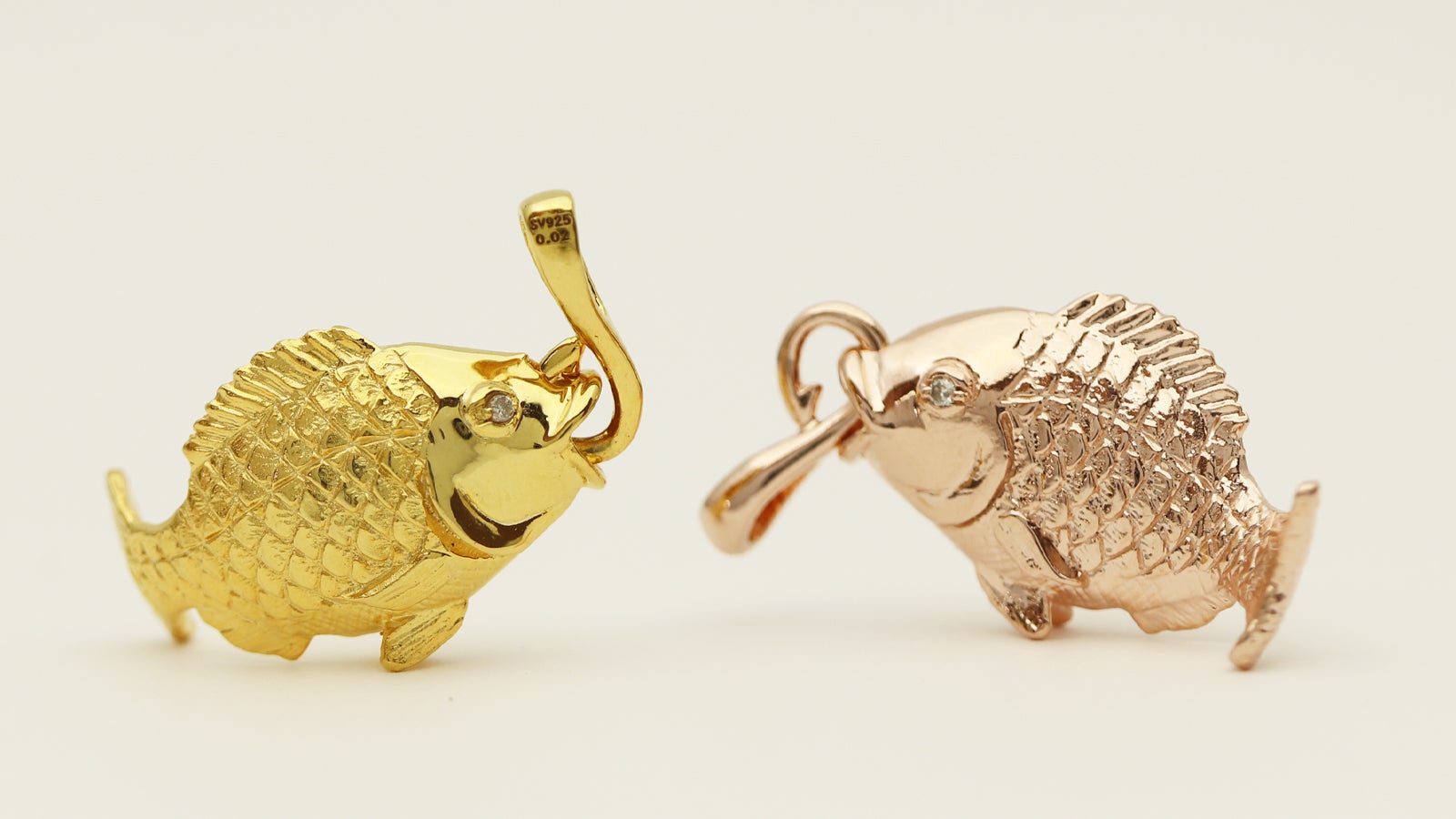 日本のふくもの！皆様にお福分け 鯛金（大金）根付の縁起物