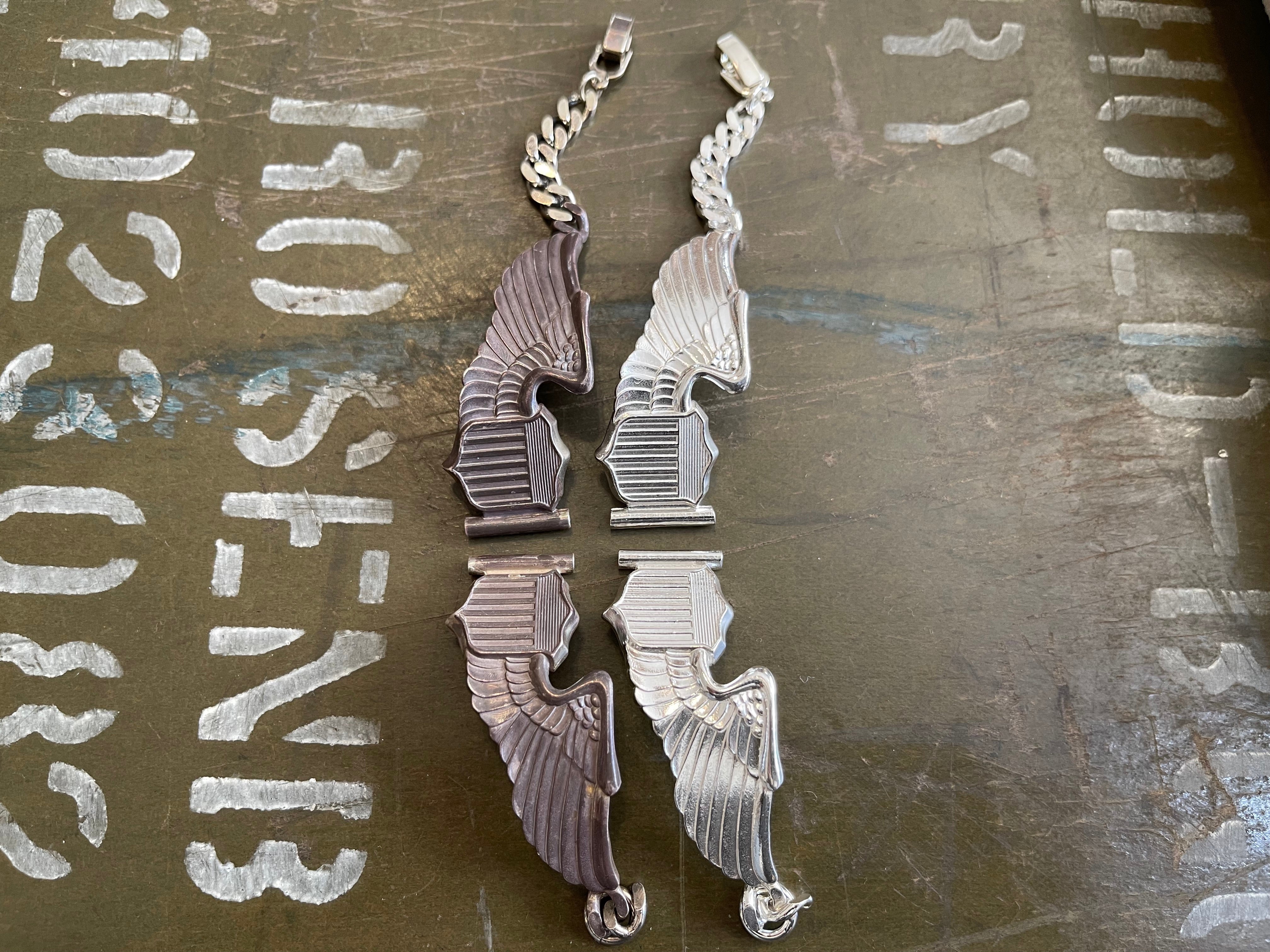 50's 米空軍の誇り高き純銀パイロット腕章がベルトになった