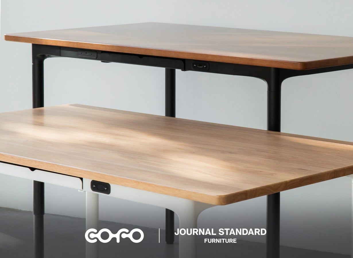 お家に至福空間｜COFO初、4本脚の電動昇降デスク！COFO JSF Table