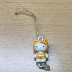 レア☆平成レトロ ハローキティ 寅 虎 ストラップ キーホルダー 連結